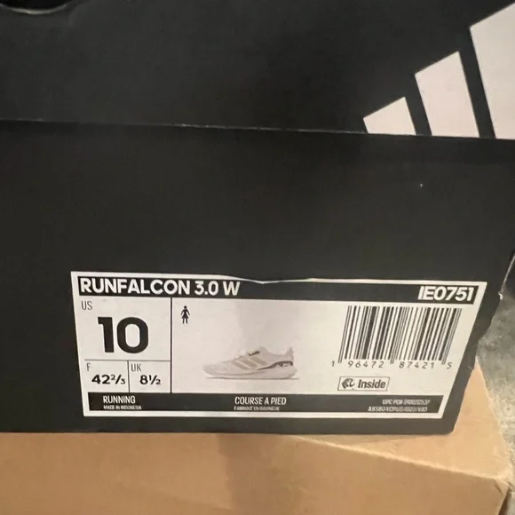 ADIDAS RUNFALCON 3 RUNNING SHOES, Sz 10 NIB - Picture 14 of 14